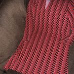 Beige by eci Zigzag Printed Trapeze With Faux Leather Trim Photo 1