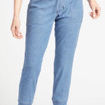 Level 99 Gabrielle Pull On Jogger Pants Chambray Ray of Light Blue NWT Medium Photo 0