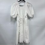 Elegant White Puff Sleeve s Dress tiered square neckline babydoll mini Size undefined Photo 11