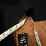 EXPRESS  NWT black ribbed sweater dress off shoulder size M Photo 9