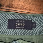 J Crew green preppy flat front size 2 normcore chino shorts Photo 1