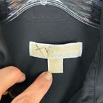 Michael Michael Kors Womens Black Zip Front Long Sleeve Shirt Size Small Photo 2