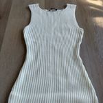 Lulus  Aesthetic Season Ivory Ribbed Dress Photo 5
