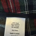 Talbots Gray Red Bonfire Plaid Wool-Blend Slim Ankle Pants Sz 20W Holiday Photo 6