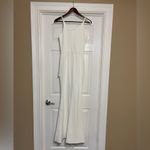 Dress the Population  Iris Slit Plunge White Gown Dress size XS Photo 4