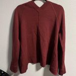 Lululemon Reversible Cardigan Sweater Maroon Charcoal Photo 6