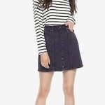 Hot Topic Purple Acid Wash Denim Mini Skirt Photo 1