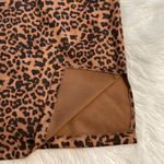 ERIC MID Leopard Print Brown Skirt size L brand new length 27” waist 34” elastic Size L Photo 4