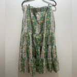 RHODE X Target Whimsical Floral Tiered Midi Top & Skirt Set Green Size L NWOT Size L Photo 5