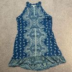 Mi Ami Blue and White Paisley Dress Photo 5