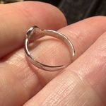 Horse Shoe CZ Sterling Silver Toe Ring Silver Photo 3