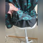 J crew factory satin black crepe fitted peplum blouse size 2 Photo 4