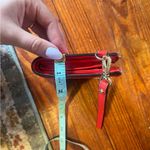 Michael Kors Red Leather Wristlet Clutch Photo 4