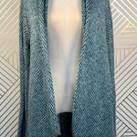 Wooden Ships  Blue‎ Green Knit Open Cardigan Sweater Photo 0
