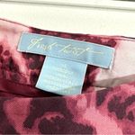 Fresh Twist Red Pink Burgundy Tree Print Silk Skirt Size 16 Photo 4
