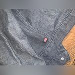 Polo jeans dark denim jean light weight cropped jacket $120 classic boho spring Blue Size M Photo 6