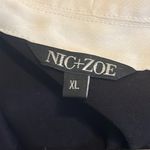 Nic+Zoe  | Black Long Sleeved V-Neck Blouse Size XL Photo 3