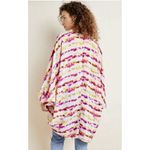 Anthropologie  Dip-Dyed Cocoon Kimono Topper Boho Festival Open Front‎ One Size Photo 1