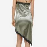 H&M Divided One-Shoulder Satin Dress Photo 2