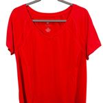 Lane Bryant Live Active V Neck Short Sleeve T Shirt Neon Orange Size 14/16 Photo 1