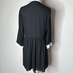 ZARA  Black and White Polka Dot Contrast Mini Dress Photo 7