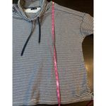 CHAPS Size 3X Blue Striped Cowlneck Long Sleeve Top Textured Sporty Athleisure Photo 11