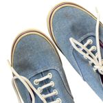 Vans  Blue Denim Sneakers Women's Sz‎ 7.5 Washed Twill Skater Grunge Photo 5