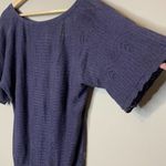 Anthropologie Angel of the North Knit Top Size S Open Tie Back Boho Bell Sleeve Photo 4