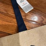 Bon Voyage NWT Starboard Tan and Blue Canvas Beach Tote Bag Photo 11