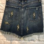 McGuire Denim McGuire 24” Izabel Floral Embroidered Denim Skirt Photo 5