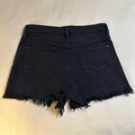 Genetic Denim Women’s Farrah Raw Hem Distressed Black Jean Shorts 27 Photo 9