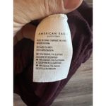 American Eagle Top size M Women henley Embroidered Floral Burgundy Flare Blouse Red Size M Photo 6