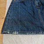 Levi's Distressed Zip Fly Denim High Waist Skirt Size 26 EUC Photo 5