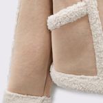 ZARA  Women's Faux Shearling Double Faced Jacket (Light-camel)  Photo 8