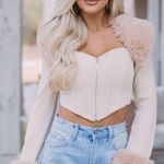 These Three Boutique These Three Fur Shirt Medium  Photo 0