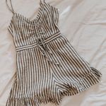 blue and white stripe romper Photo 0