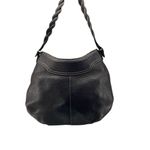 Brighton  Shoulder Bag Large Black Ziptop‎ Hobo Pockets Pebble Hobo Braided Strap Photo 1