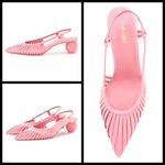Cult Gaia ππ Alia Slingback Mule Heels ~ Pink Photo 6