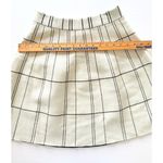 Anthropologie Kelley Plaid Fit Flare Black White Knit Pull On Mini Skirt Sz S Photo 5