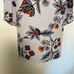 Loft Square Neck Blouse Light Blue Floral Photo 4
