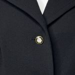 Uli Richter Specia Blazer Womens Large 42 Jacket Preppy Office Business Party Black Photo 5