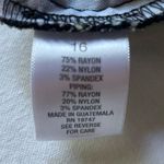 Roz & Ali Stunning Floral Print Plus Size Cropped Stretch Summer Pull On Pants Bottoms Photo 4