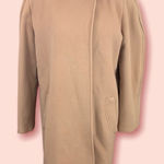 Vintage single button wool swing coat tan L Tan Size L Photo 0