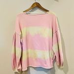Free People Feels Right Tie Dye Sweatshirt in Tulip Photo 6