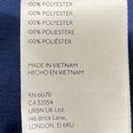 Free People NEW Silk Satin Remi Smokey Sapphire Cuffed Cap Sleeve Crop Top Sz L Photo 4