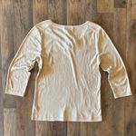 Lauren Ralph Lauren Southwestern Aztec Tribal Pattern Cotton Top Beige Medium Photo 2