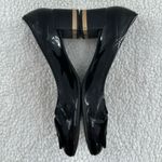 Tory Burch Reva Amy Black Patent Leather Casual Block Heel Photo 2