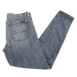 7 For All Mankind Josefina Skinny Boyfriend Blue Jeans 27 Photo 1