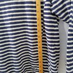 Madewell  Women's Navy and White Striped Cotton Top Size Small Photo 6
