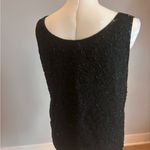 Vintage beaded Black Sleeveless Top Photo 3